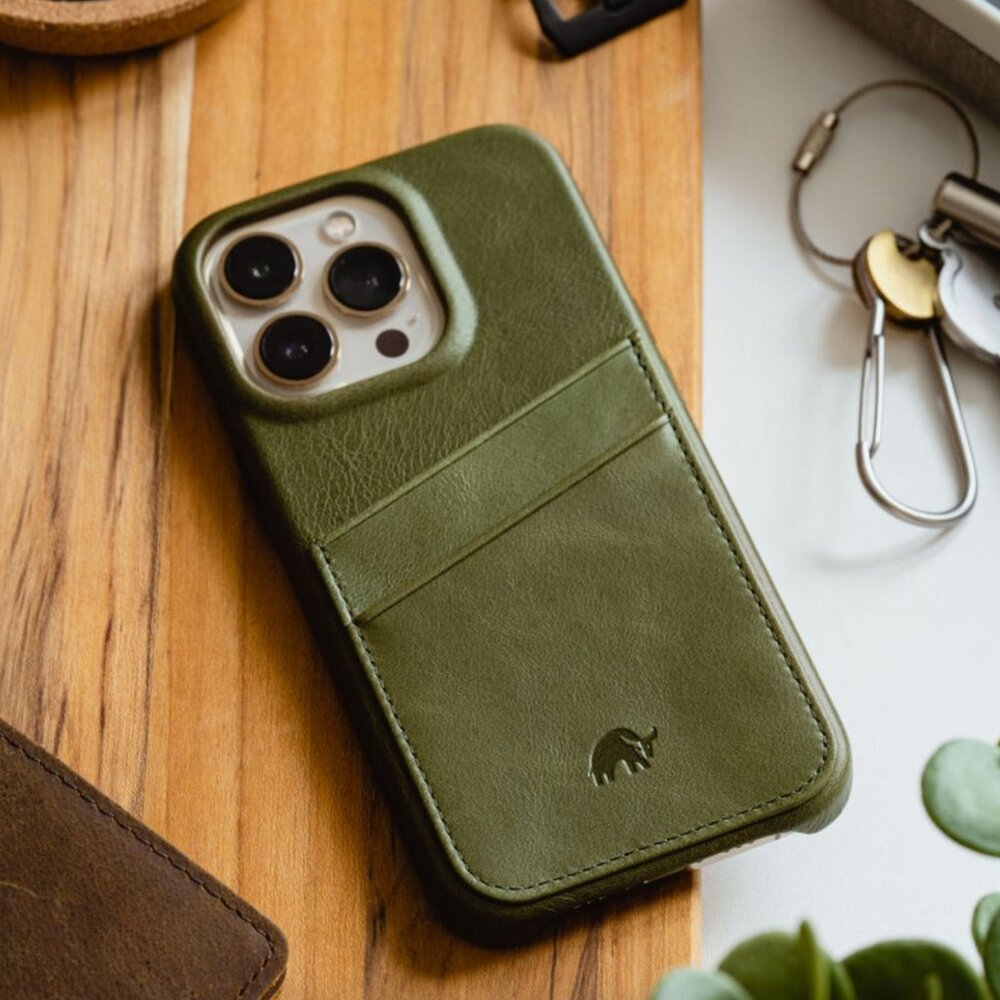 Bullstrap Minimalist Portfolio Case, MAVERICK (Green), iPhone 16 Pro Case, NEW - Picture 12 of 14